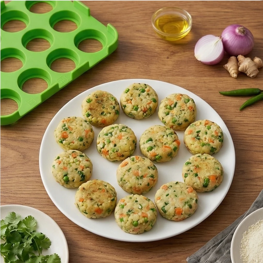 12 Slot Cutlet & Tikki Maker – Easy Burger Patty Press for Perfect Shapes; f - Image 4