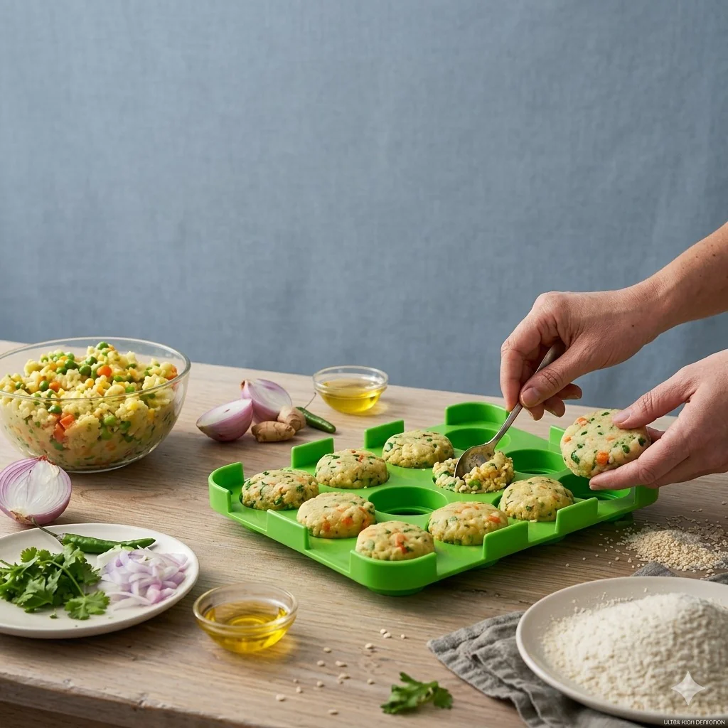 12 Slot Cutlet & Tikki Maker – Easy Burger Patty Press for Perfect Shapes; f - Image 8