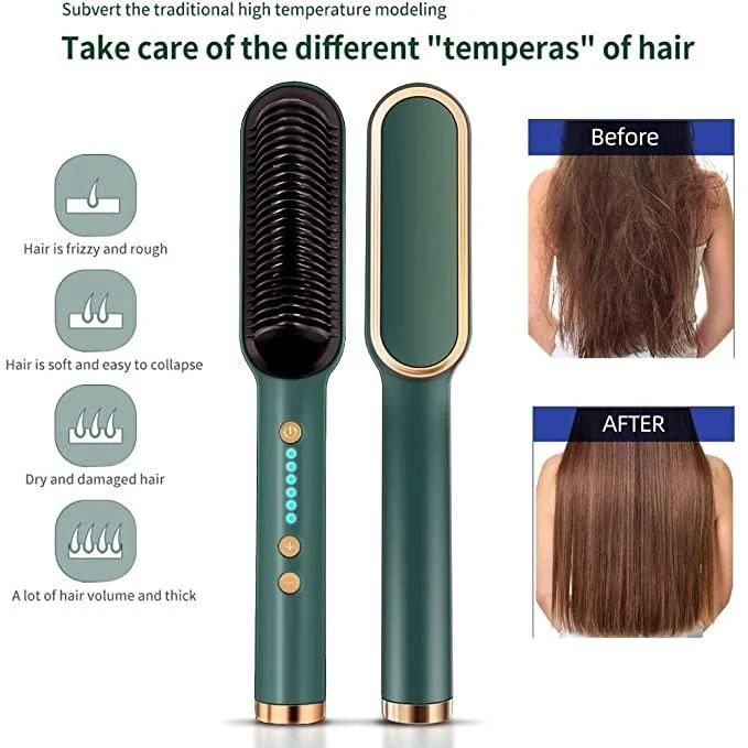 Professional Electric Hair Straightener Comb Brush - Image 6