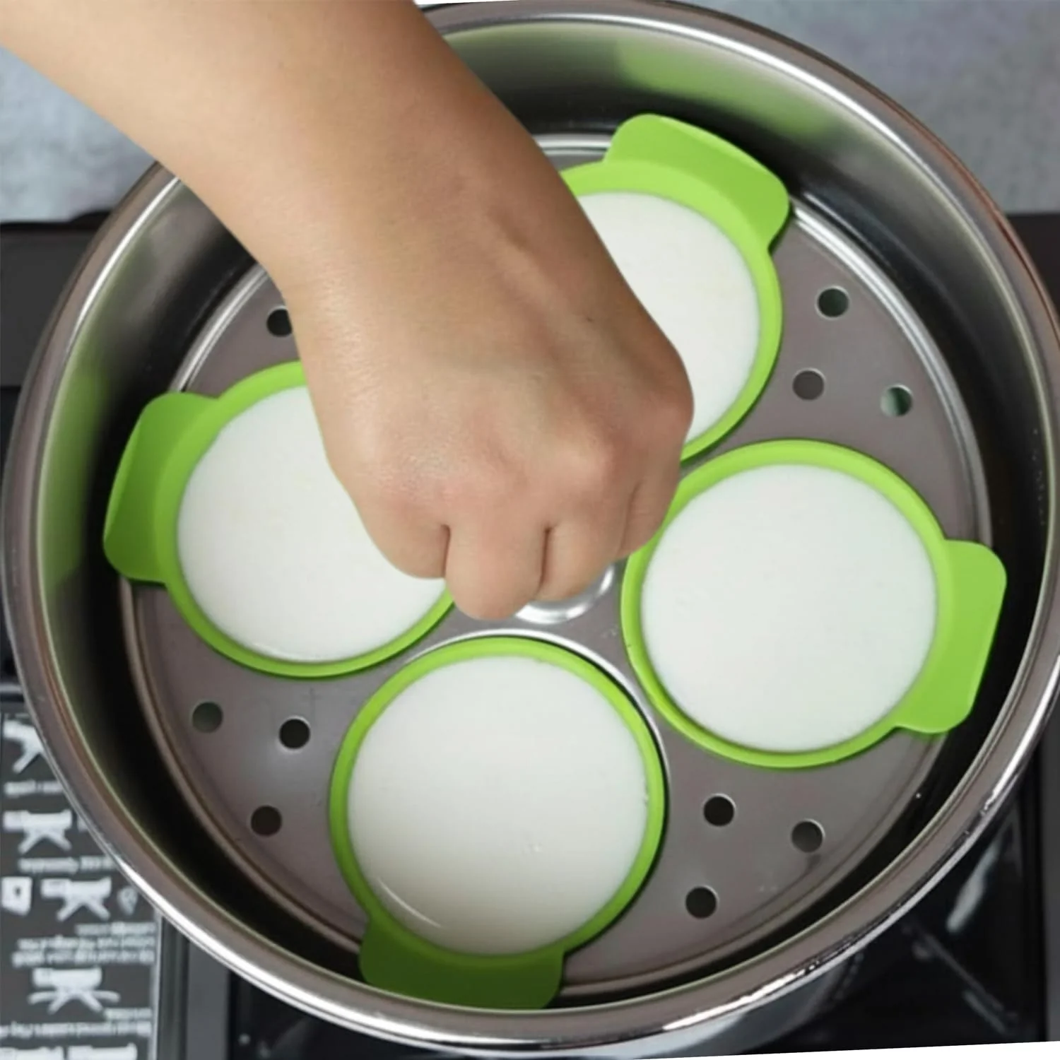 Reusable Silicone Idli Moulds (Set of 8) – Non-Stick BPA-Free Idli Maker Cups; g - Image 6