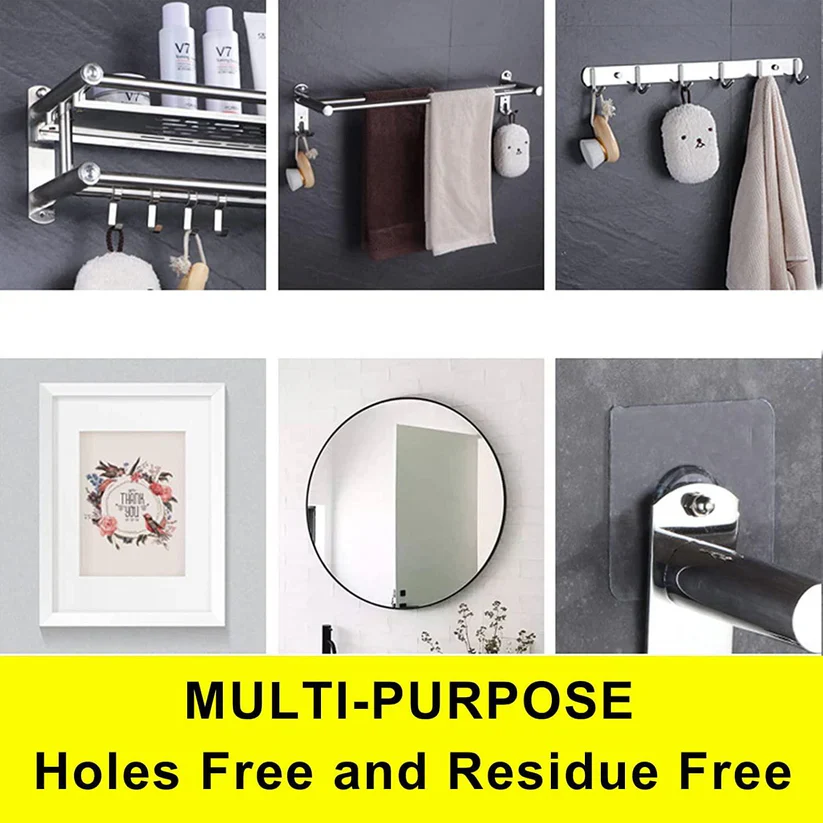 Adhesive Wall Hooks, No-Drilling Waterproof Screw for Hanging - Image 8